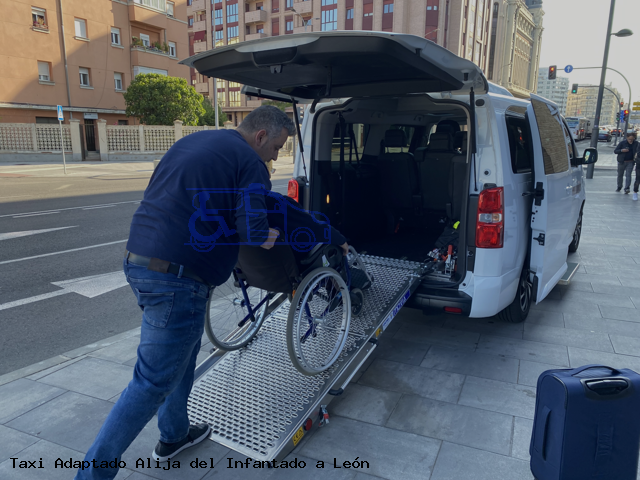 Taxi accesible Alija del Infantado a León
